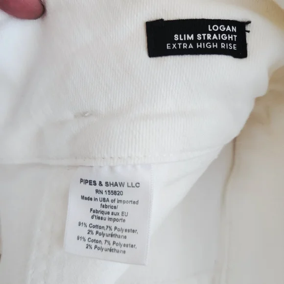 VERONICA BEARD LOGAN STRAIGHT LEG JEANS WHITE COLOR WONENS SIZE 28 - Picture 8 of 15